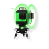 Krížový 3D Laserový Nivelák, Zelený Lúč, 360-stupňová Nivelácia, Nabíjateľný a Batériový, Haina HM-6763