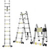 Dvojdielny hliníkový rebrík, teleskopický, viacúčelový, 5 metrov, (2,5+2,5) nosnosť 150 kg