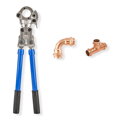 Hydraulické krimpovacie kliešte 16-32mm profilové krimpovacie kliešte na rúrky lisovacia sila 8 ton krimpovacie kliešte obrysové krimpovacie kliešte na rúrky s 3 nadstavcami