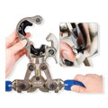 Hydraulické krimpovacie kliešte 16-32mm profilové krimpovacie kliešte na rúrky lisovacia sila 8 ton krimpovacie kliešte obrysové krimpovacie kliešte na rúrky s 3 nadstavcami