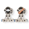 Hydraulické krimpovacie kliešte 16-32mm profilové krimpovacie kliešte na rúrky lisovacia sila 8 ton krimpovacie kliešte obrysové krimpovacie kliešte na rúrky s 3 nadstavcami