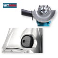 Akumulátorová uhlová brúska s digitálnym regulátorom otáčok, 125mm kotúč a tlmenie vibrácií, MAKITA platforma,  Hitman HT-BAG-1112R 62V