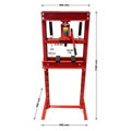 20-tonový hydraulický dielenský lis, Nastavenie výšky v 8 úrovniach - KrafTech HB-6360 