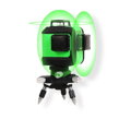 Krížový 3D Laserový Nivelák, Zelený Lúč, 360-stupňová Nivelácia, Nabíjateľný a Batériový, Haina HM-6763