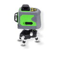 Krížový 3D Laserový Nivelák, Zelený Lúč, 360-stupňová Nivelácia, Nabíjateľný a Batériový, Haina HM-6763