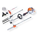 Professional Kombi Kosačka - 5,5 konských síl, 63 cm³, Strihač živých plotov, Prerezávač konárov, Kosačka na trávu a krovinorez - KrafTech KT/GT-7120X