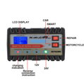 Inteligentná nabíjačka autobatérií 12V 20A, 24V 15A pre automobily, motocykle 