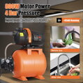 TOPSHAK TS-WP3 Domáce vodné čerpadlo 800W Vodáreň 3600 l/h s manometrom