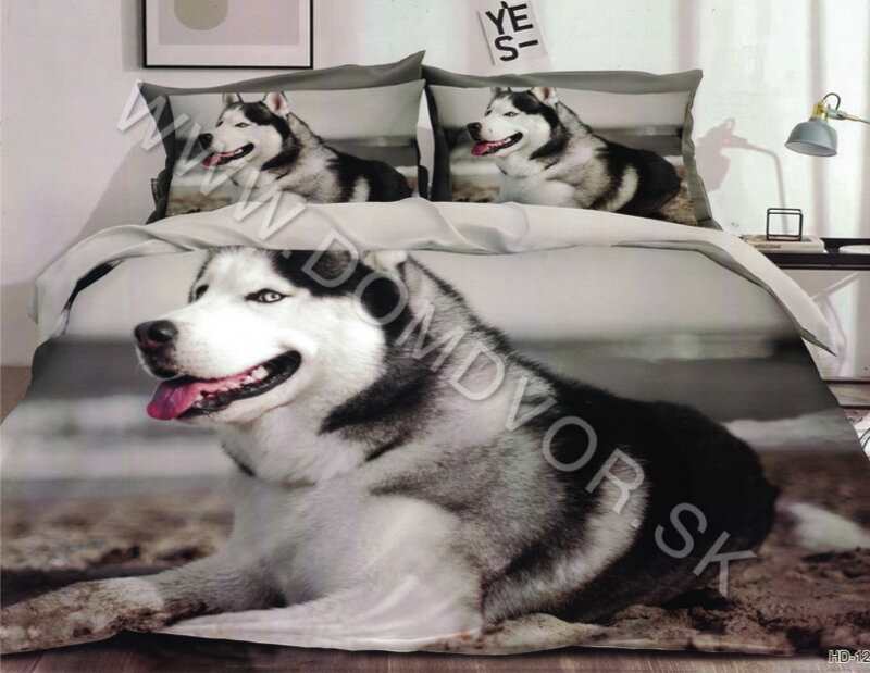 Domdvor Posteľné obliečky pes husky 7 dielne OBL876 140x200 70x90 Domdvor Posteľné obliečky pes husky 7 dielne OBL876 140x200 70x90